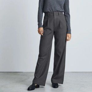 Everlane The Way High Drape Pants Grey Dress
